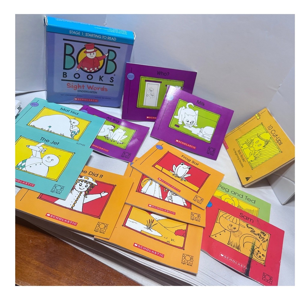 Bob Books Set Kindergarten Sight words early readers phonics Pre-K - 1st grade